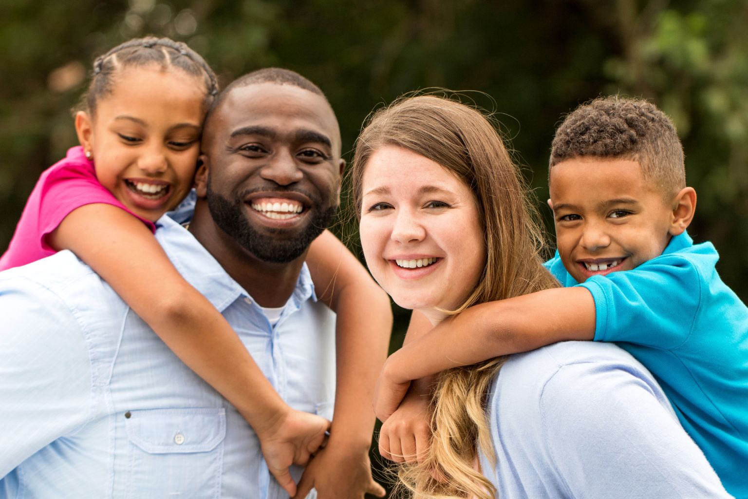Happy family in a pest-free home